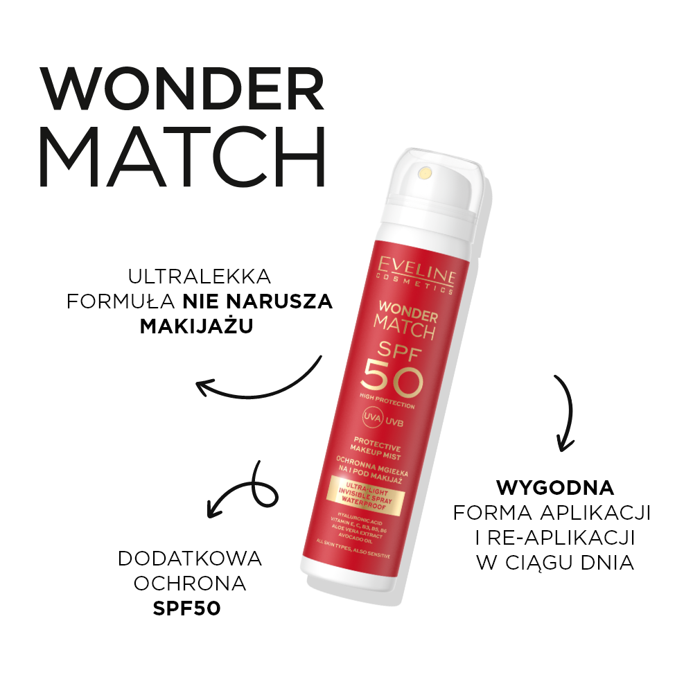 Eveline Cosmetics - Ultralekka mgiełka ochronna SPF 50 na i pod makijaż - 2