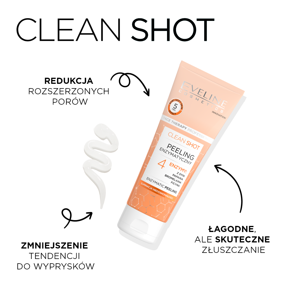 Eveline Cosmetics - Clean Shot Peeling enzymatyczny - 2
