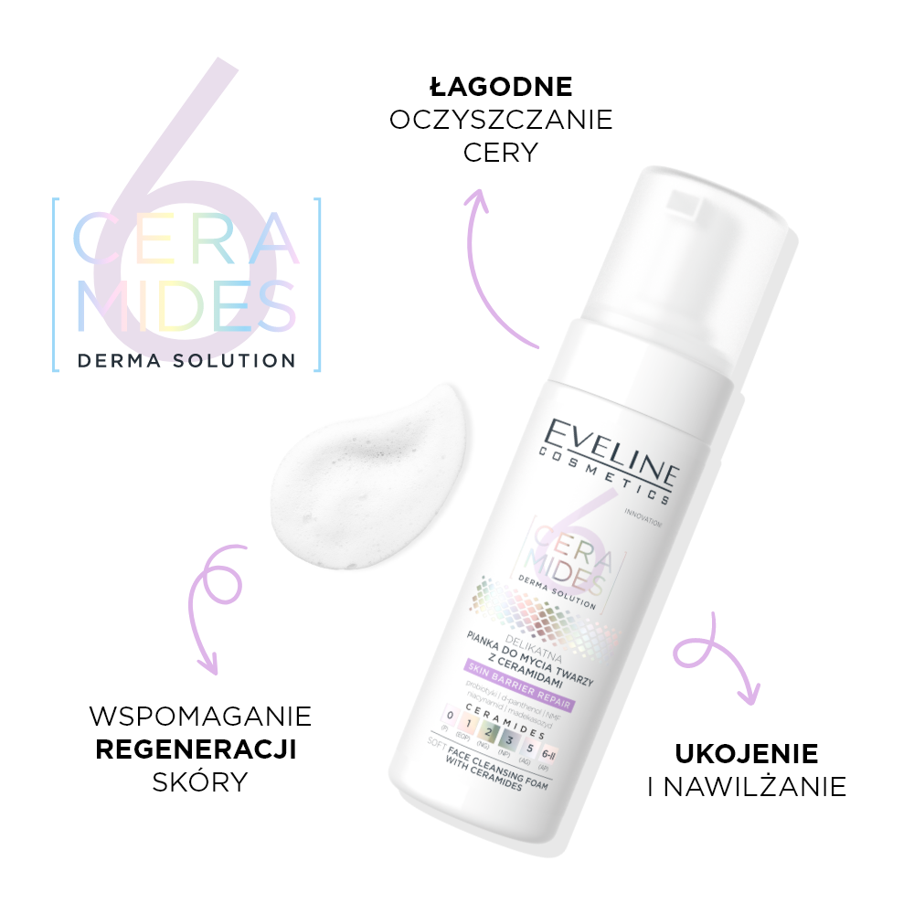 Eveline Cosmetics - Delikatna pianka do mycia twarzy z ceramidami - 2