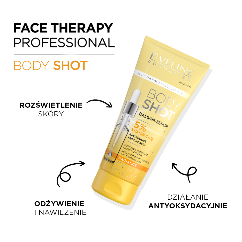 Eveline Cosmetics - Body Shot Balsam-serum rozświetlający - 2