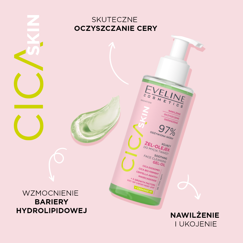 Eveline Cosmetics - Kojący żel-olejek do mycia twarzy - 2