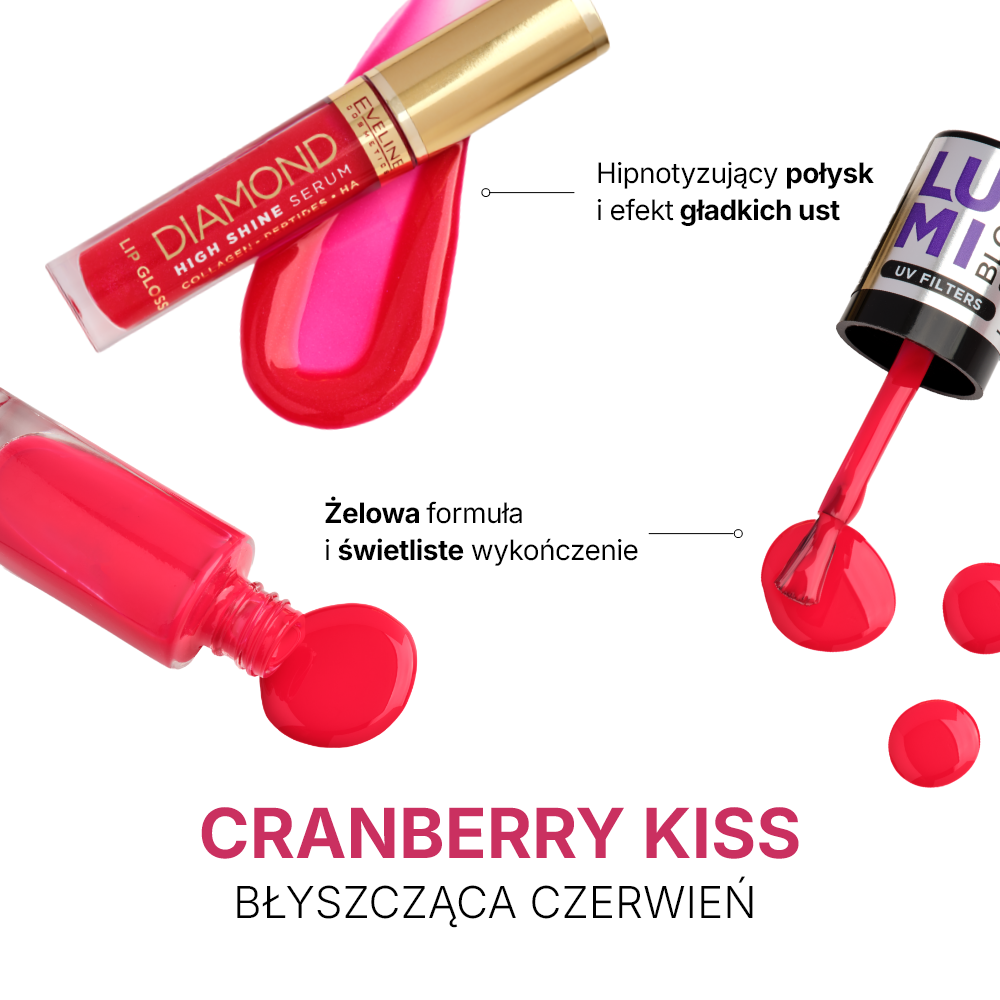 Eveline Cosmetics - Zestaw Lips & Nails combo Cranberry Kiss - 2