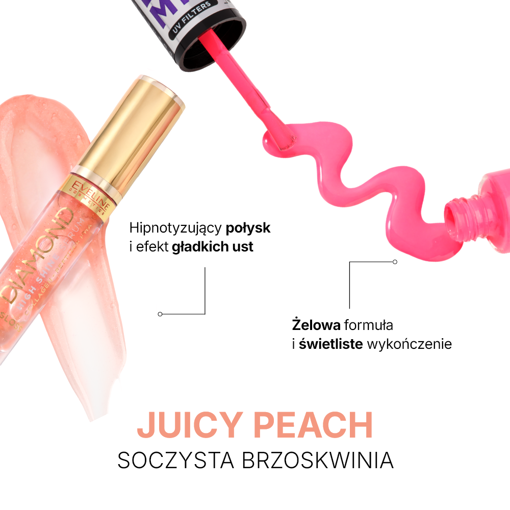 Eveline Cosmetics - Zestaw Lips & Nails combo Juicy Peach - 2