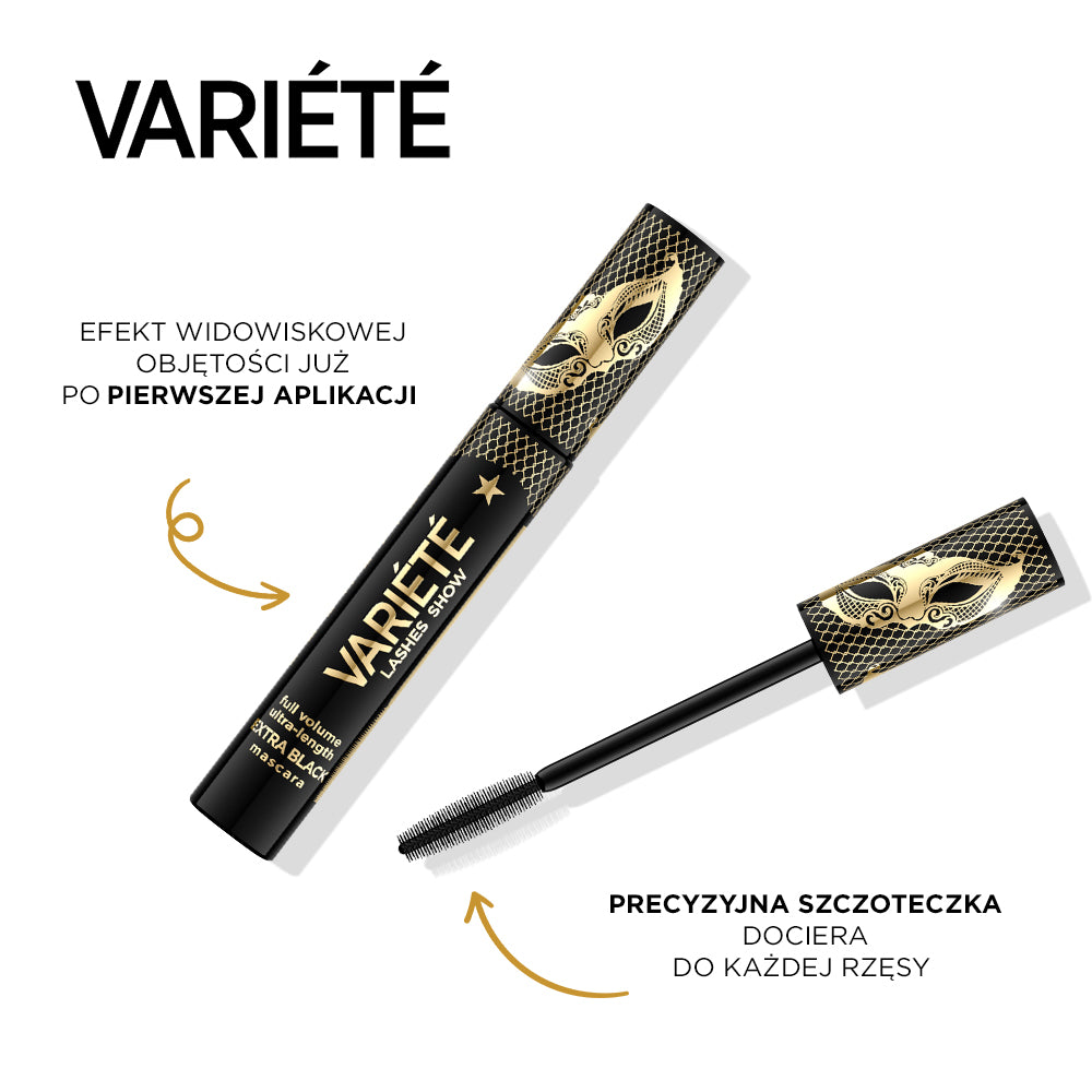 Eveline Cosmetics - Tusz do rzęs zwiększający objętość i wydłużający, ekstremalna czerń - 2