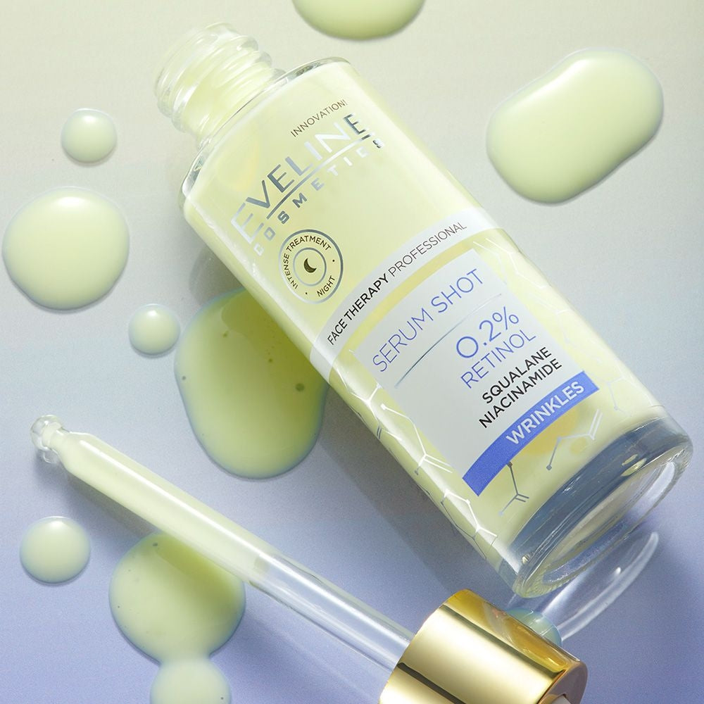 Eveline Cosmetics - Serum Shot Kuracja przeciwzmarszczkowa z 0,2% retinolu na twarz, szyję i dekolt - 2