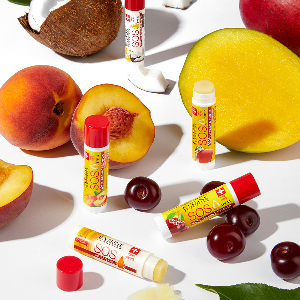 Eveline Cosmetics - S.O.S. Odżywczo-regenerujący balsam do ust Peach Sorbet - 2