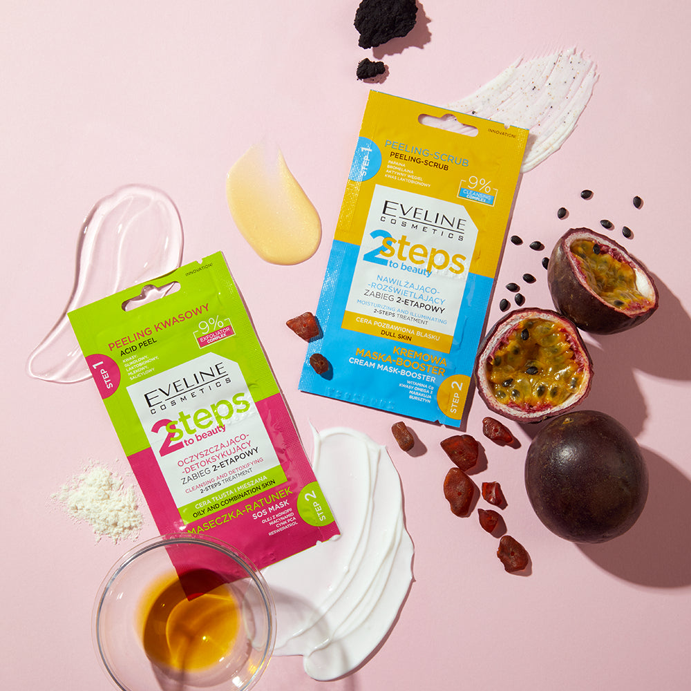 Eveline Cosmetics - Oczyszczająco-detoksykujący zabieg 2-etapowy - 2