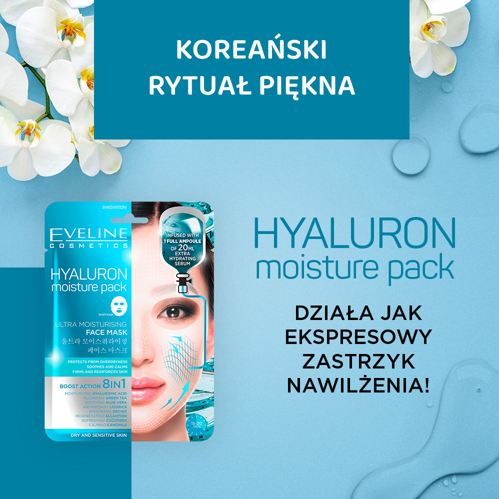 Eveline Cosmetics - Ultranawilżająca maska z kwasem hialuronowym 8w1 - 2