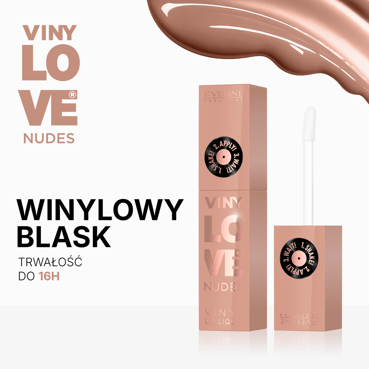 Długotrwała pomadka płynna z efektem winylowym Nudes - 2
