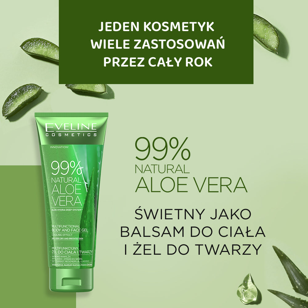 Eveline Cosmetics - Multifunkcyjny żel do ciała i twarzy aloes 99% - 2