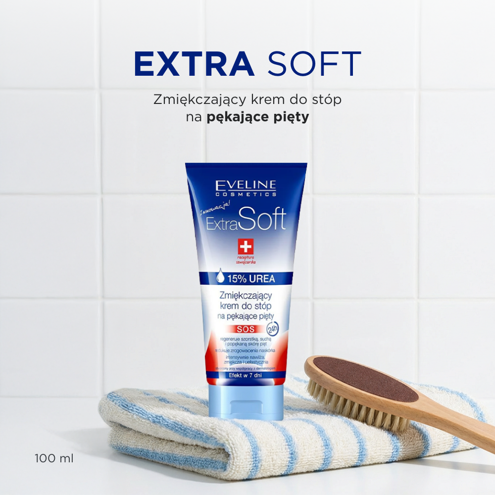 Eveline Cosmetics - Krem sos pękające pięty 15% urea - 2