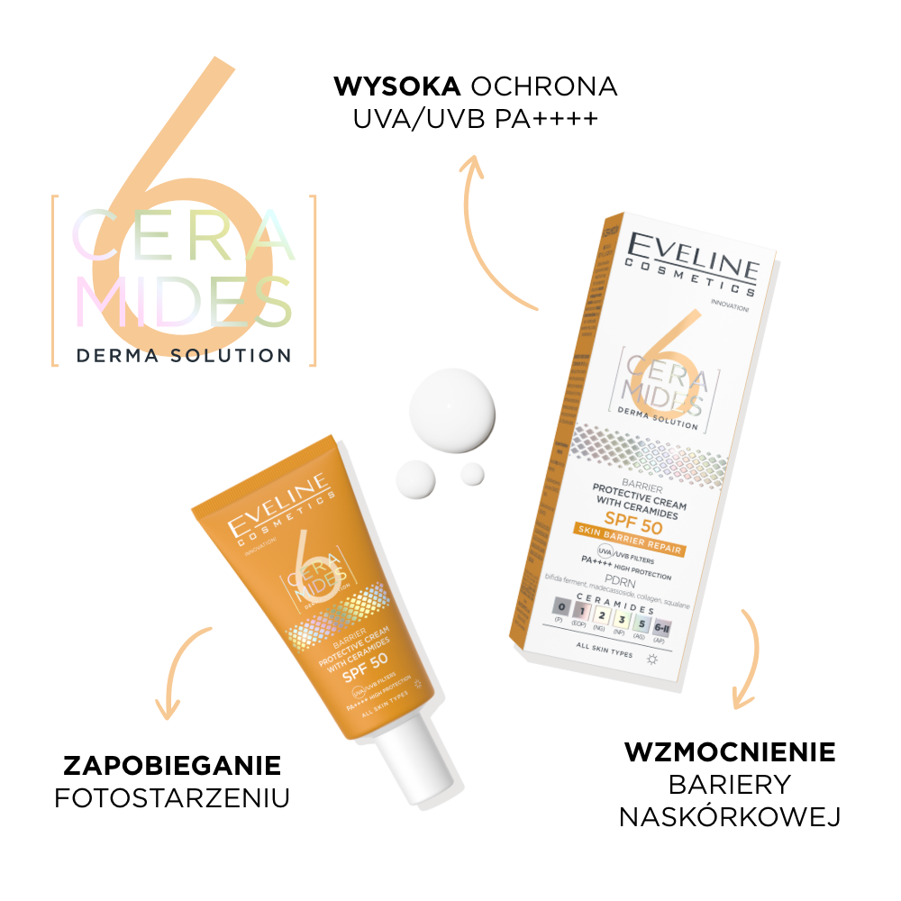 Eveline Cosmetics - Barierowy krem ochronny z ceramidami i SPF 50 - 2