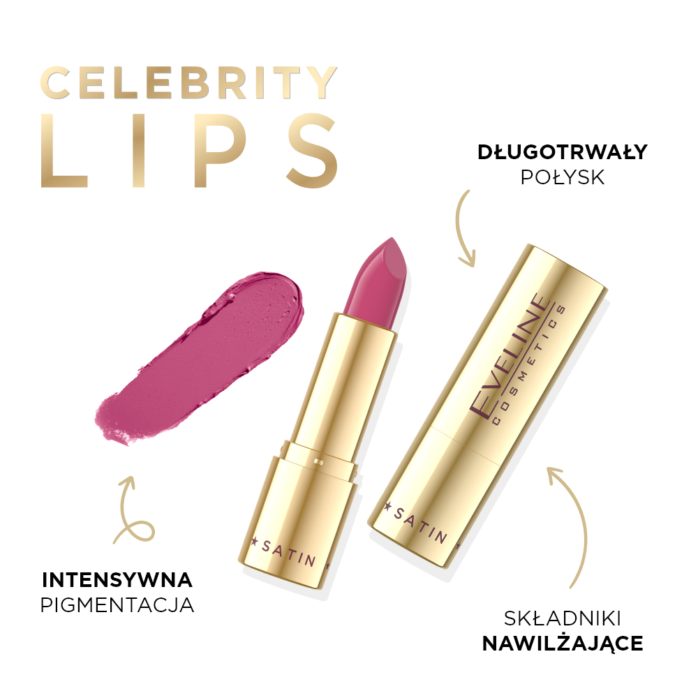 Eveline Cosmetics - Kremowa pomadka o satynowym wykończeniu - 2