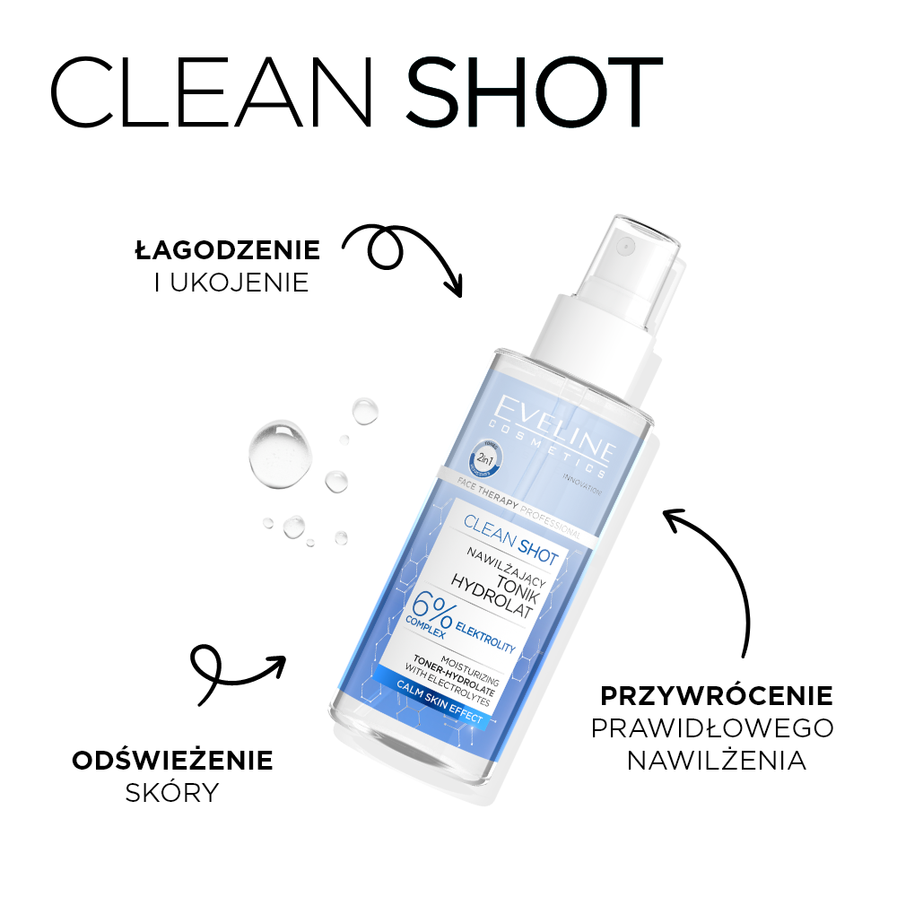 Eveline Cosmetics - Clean Shot Tonik-hydrolat - 2