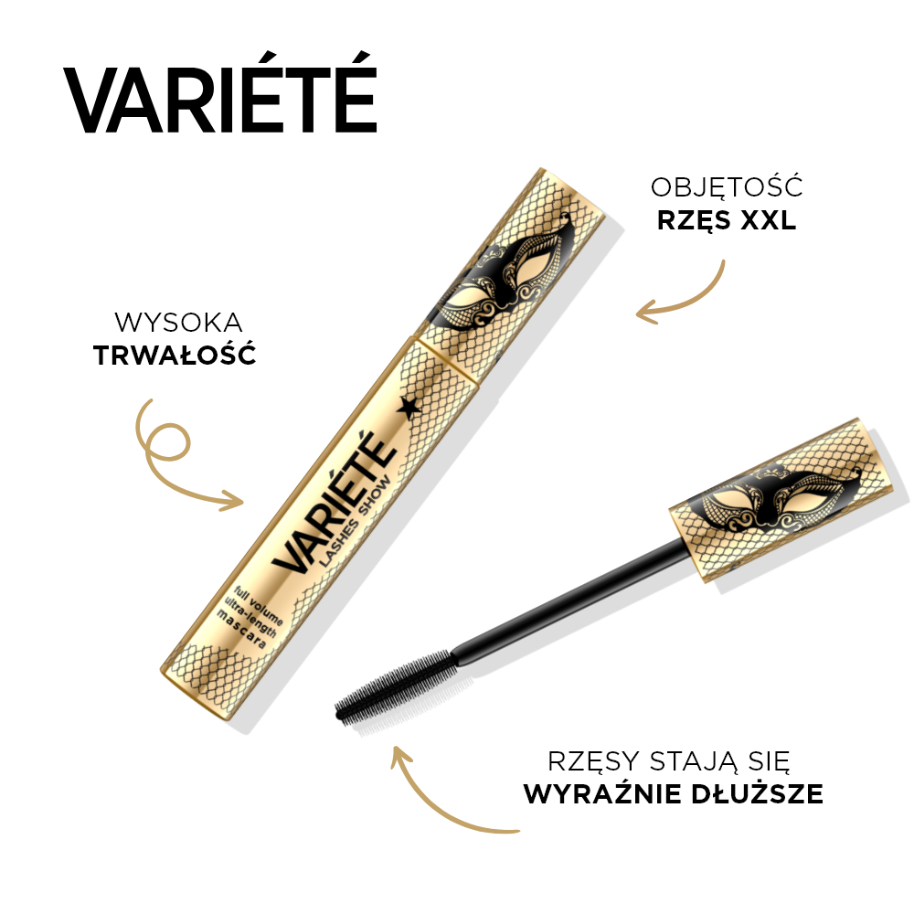 Eveline Cosmetics - Tusz do rzęs zwiększający objętość i wydłużający, czarny - 2