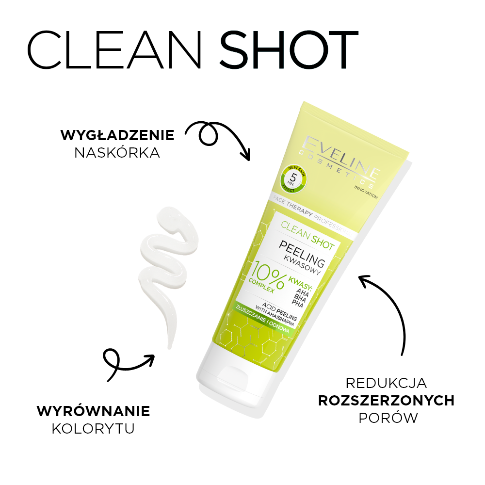 Eveline Cosmetics - Clean Shot Peeling kwasowy - 2