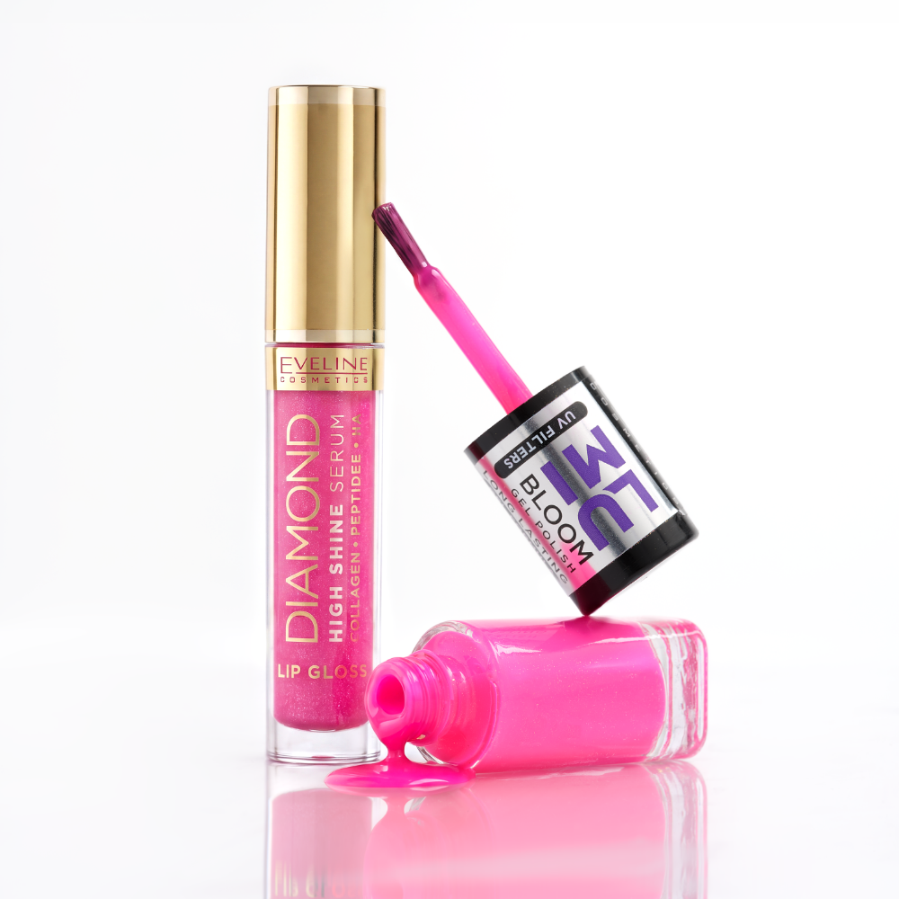 Eveline Cosmetics - Zestaw Lips & Nails combo Fuchsia Fever