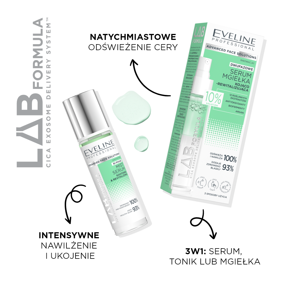 Eveline Cosmetics - Dwufazowe serum-mgiełka kojąco-rewitalizująca - 2