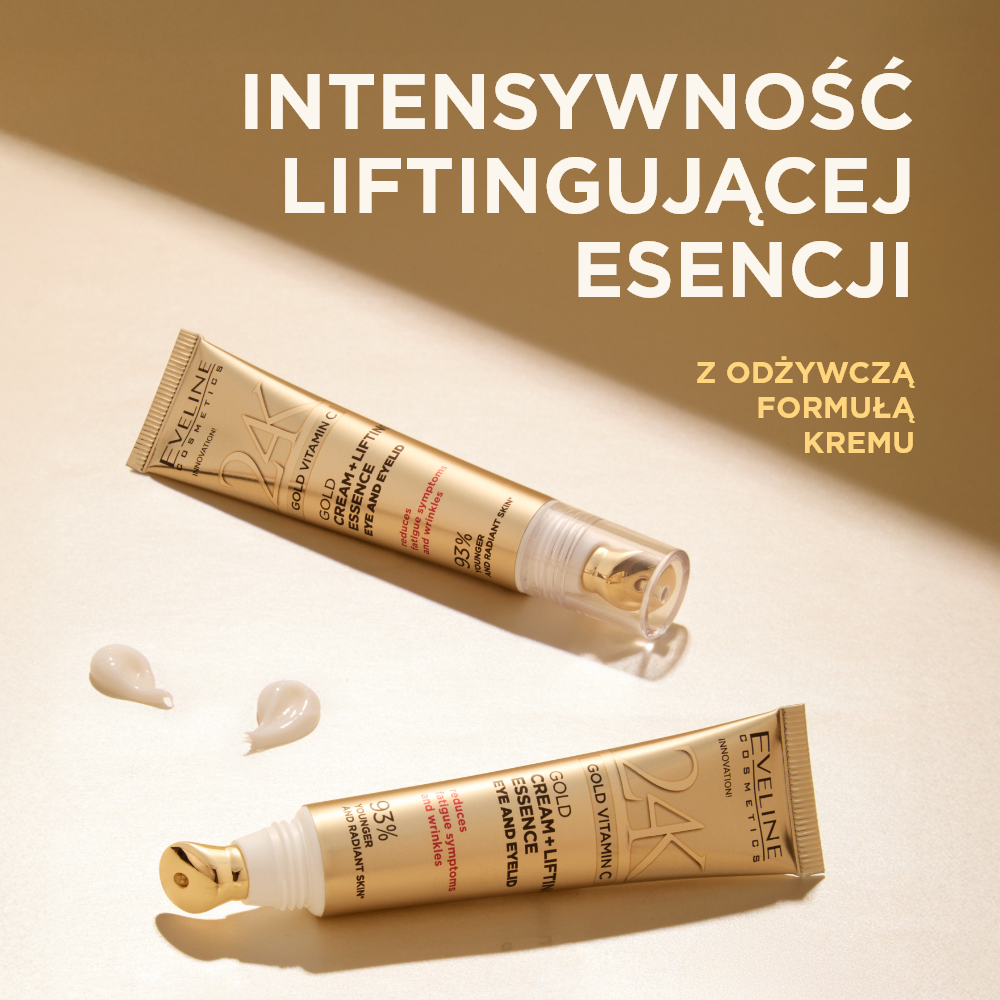 Eveline Cosmetics - Złoty krem + esencja liftingujące pod oczy i na powieki - 2