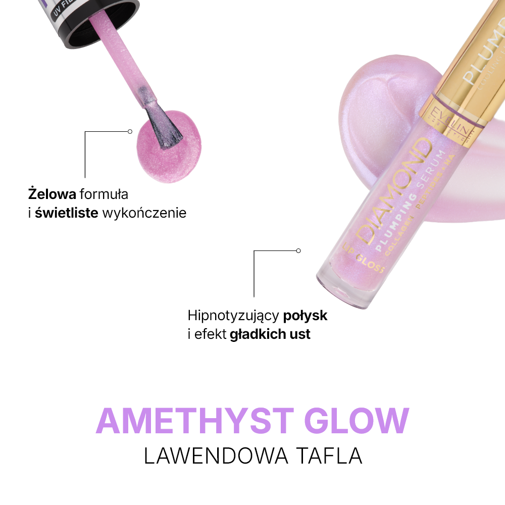Eveline Cosmetics - Zestaw Lips & Nails combo Amethyst Glow - 2