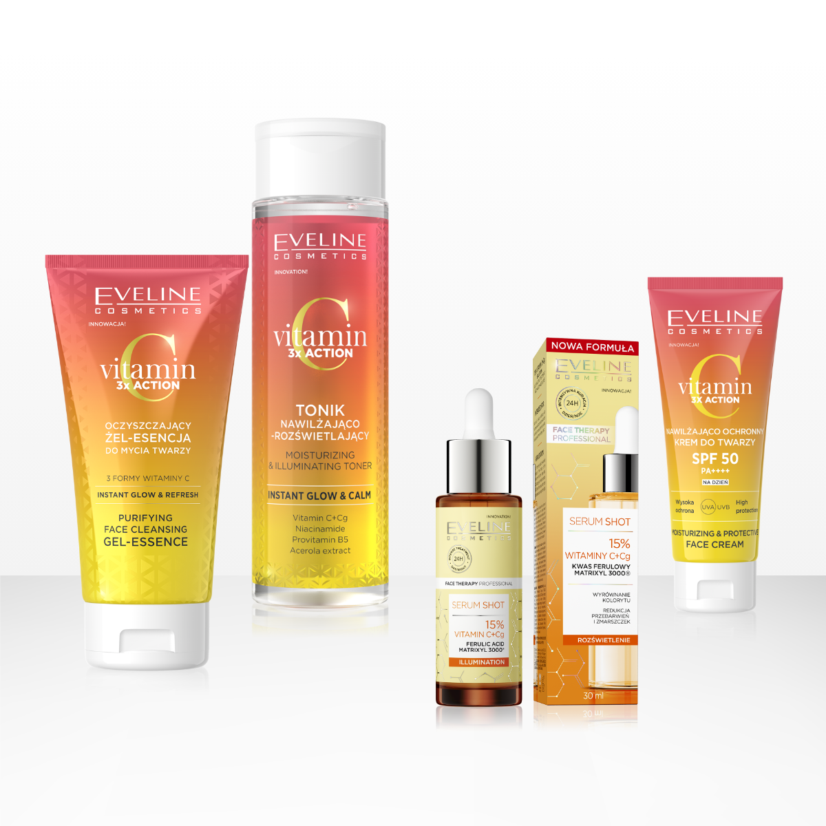 Eveline Cosmetics - Zestaw Rozświetlająca pielęgnacja