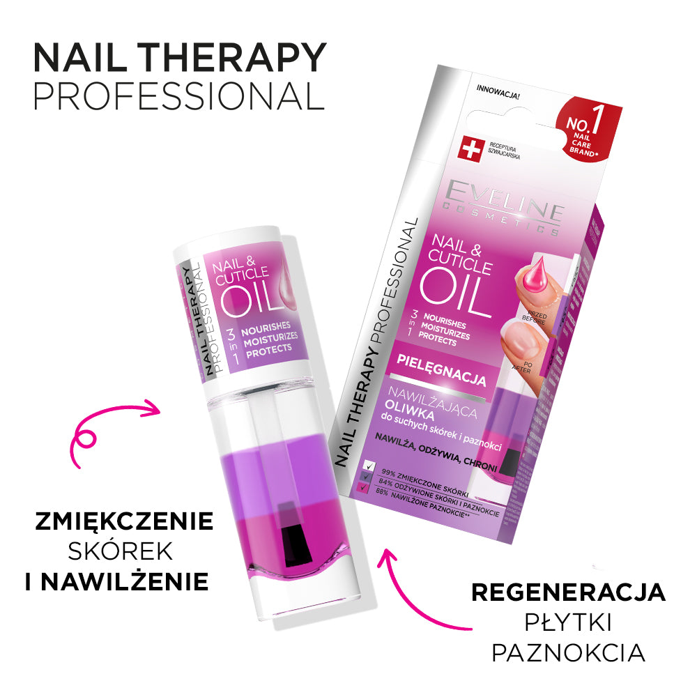 Eveline Cosmetics - Nawilżająca oliwka do suchych skórek i paznokci - 2