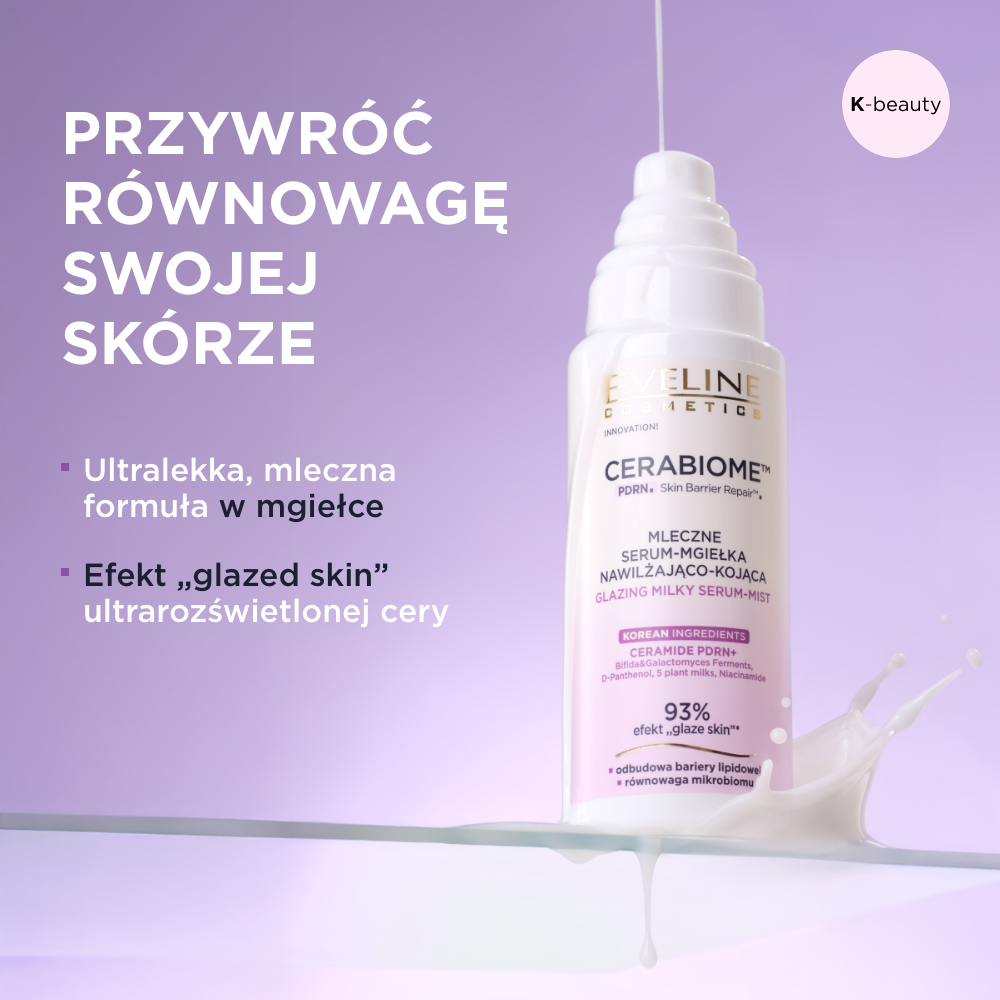 Eveline Cosmetics - Mleczne serum-mgiełka nawilżająco-kojąca - 2