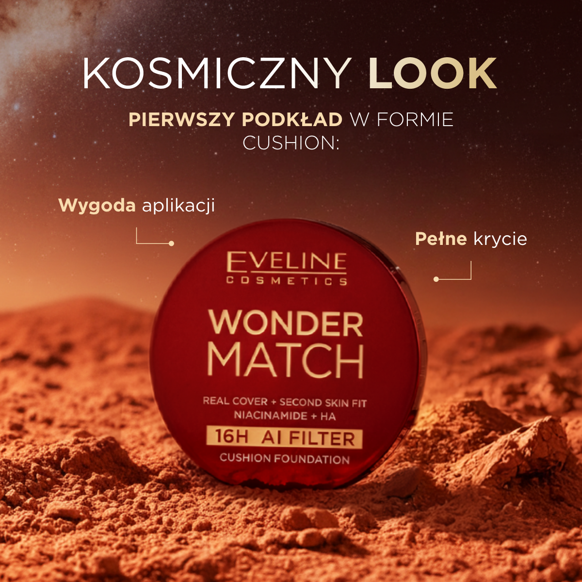 Eveline Cosmetics - Kryjący podkład cushion z niacynamidem i kwasem hialuronowym - 2