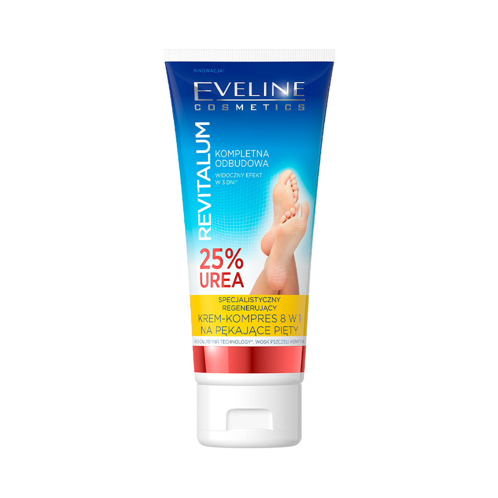 Eveline Cosmetics - Krem-kompres na pękające pięty 8-w-1, 25% urea