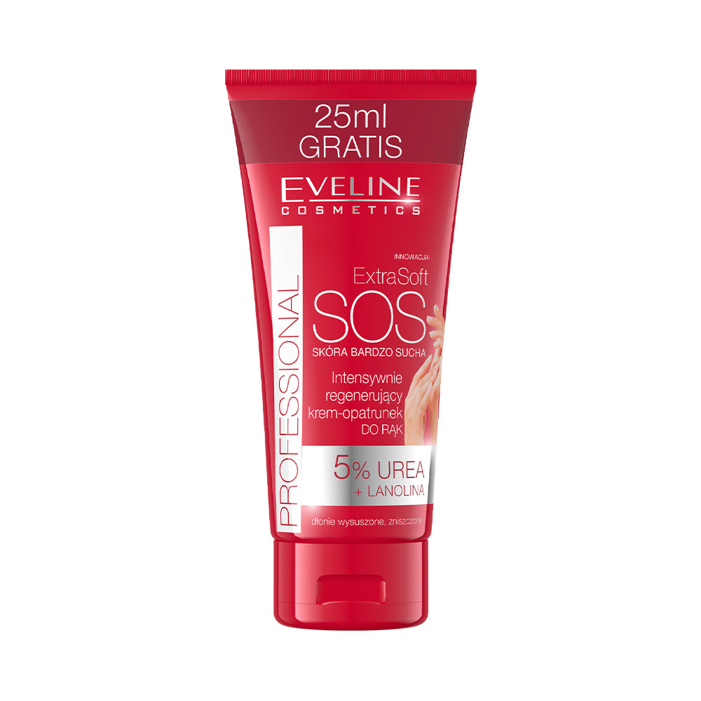 Eveline Cosmetics - Intensywnie regenerujący krem-opatrunek do rąk 5% urea + lanolina