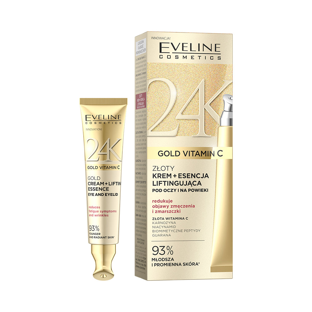 Eveline Cosmetics - Złoty krem + esencja liftingujące pod oczy i na powieki