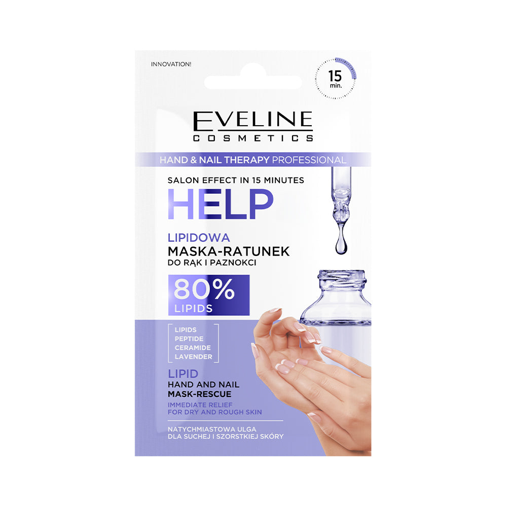 Eveline Cosmetics - Help Lipidowa maska-ratunek do rąk i paznokci
