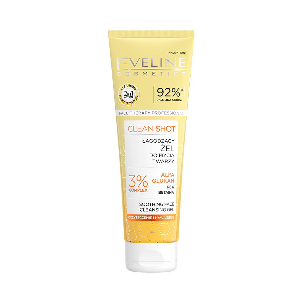 Eveline Cosmetics - Clean Shot Łagodzący żel do mycia twarzy