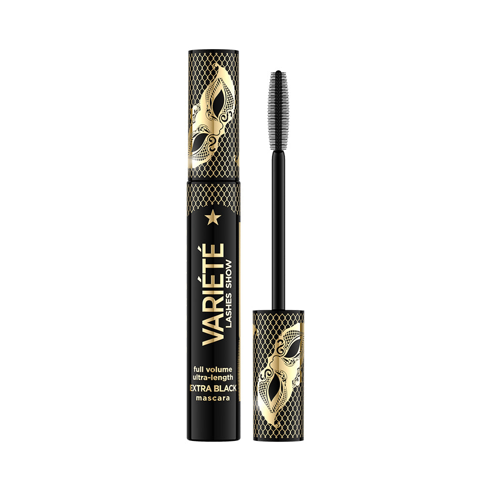 Eveline Cosmetics - Tusz do rzęs zwiększający objętość i wydłużający, ekstremalna czerń