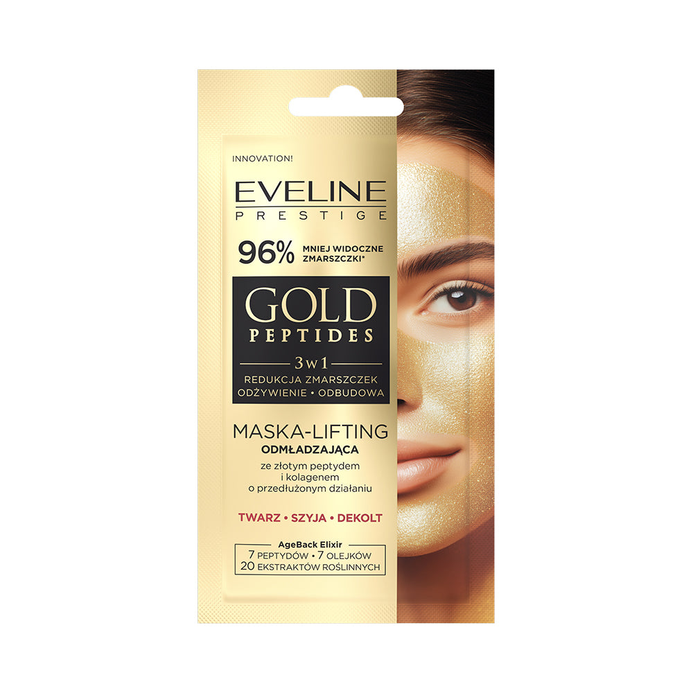 Eveline Cosmetics - Maska-lifting odmładzająca ze złotym peptydem i kolagenem