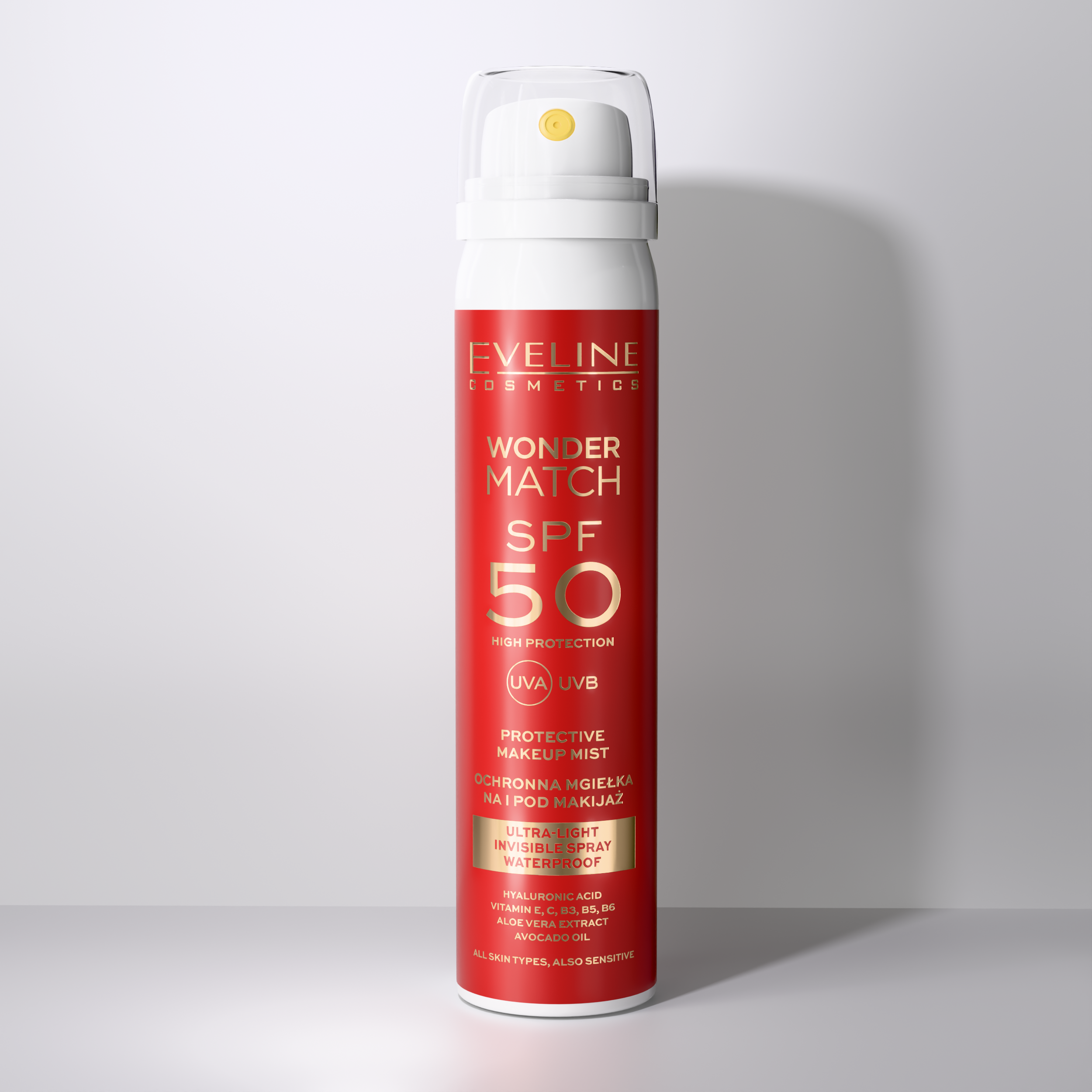 Eveline Cosmetics - Ultralekka mgiełka ochronna SPF 50 na i pod makijaż