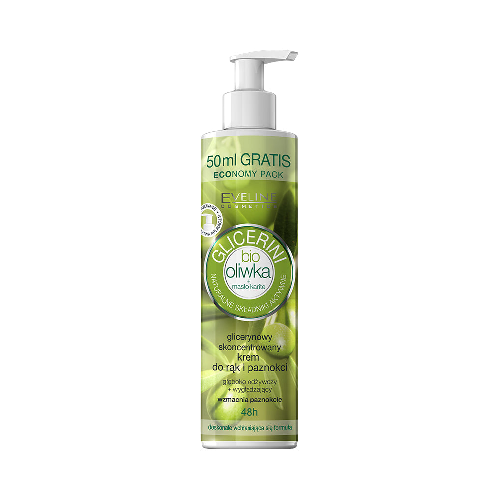 Eveline Cosmetics - Glicerynowy krem do rąk i paznokci z oliwą z oliwek
