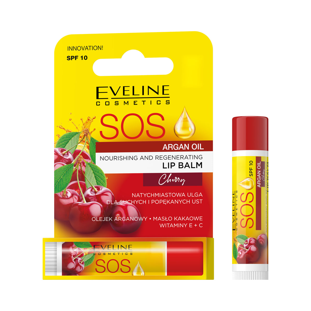 S.O.S. Odżywczo-regenerujący balsam do ust Cherry