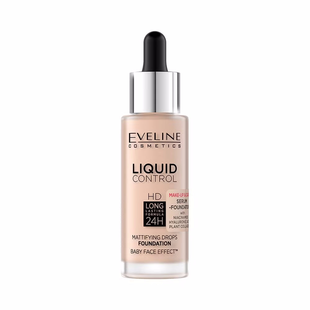 Eveline Cosmetics - Podkład z niacynamidem w dropperze