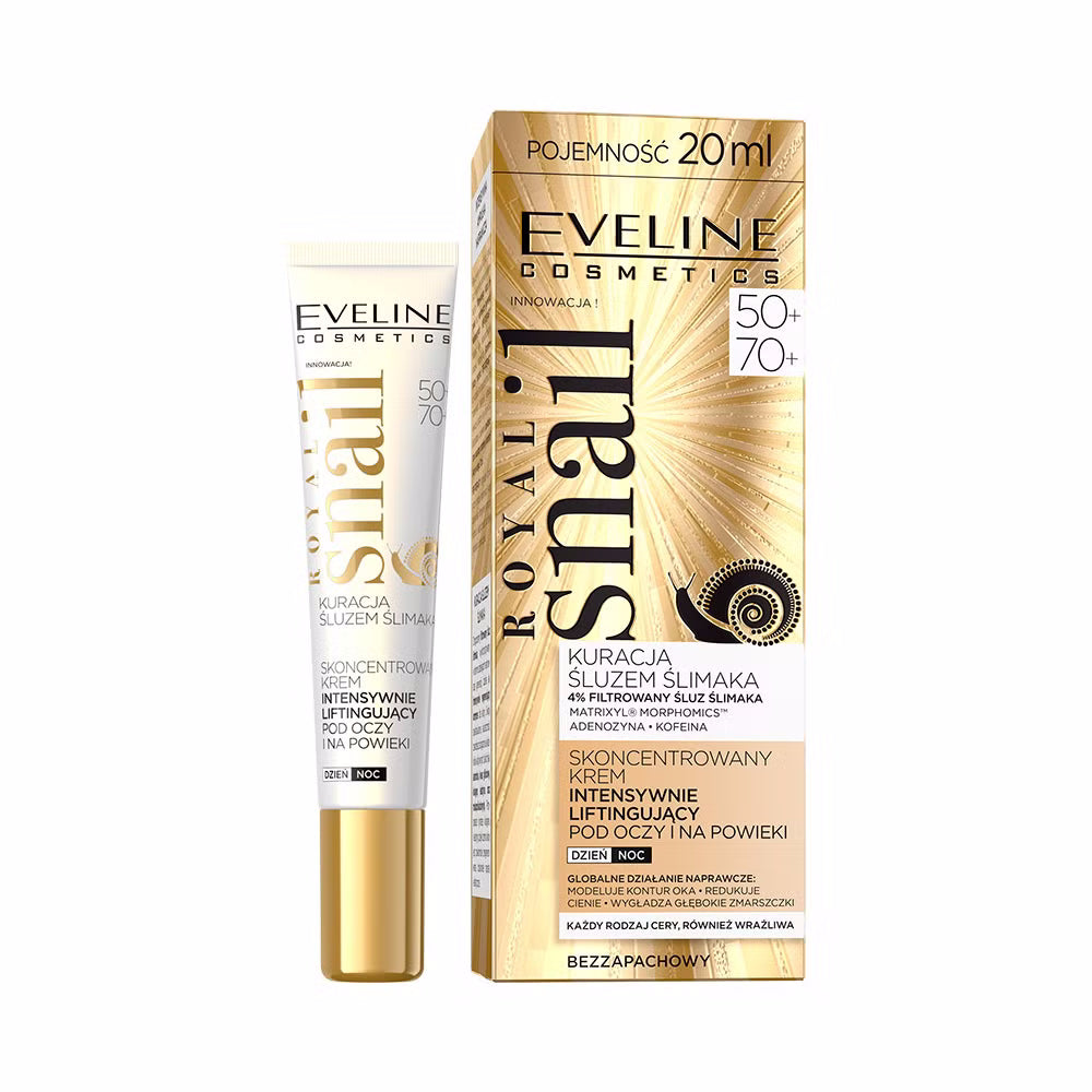 Eveline Cosmetics - Skoncentrowany krem intensywnie liftingujący pod oczy i na powieki 50+/70+