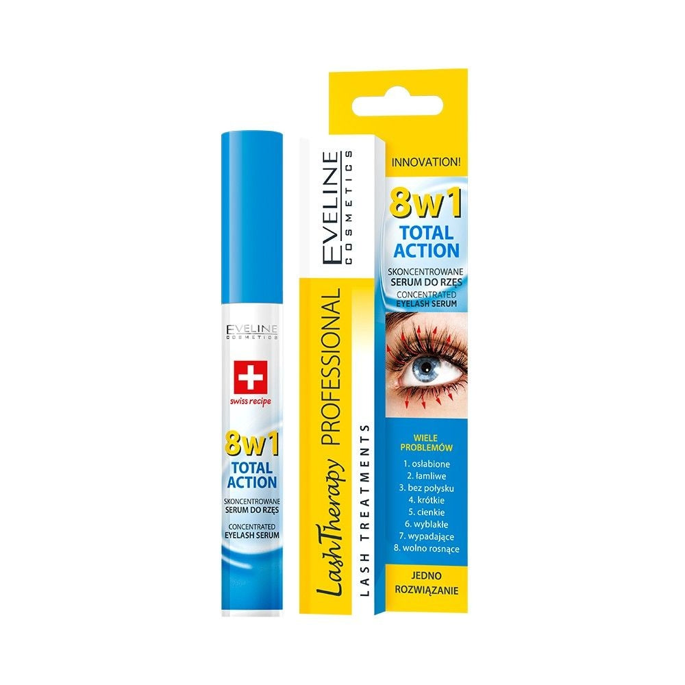 Eveline Cosmetics - Skoncentrowane serum do rzęs Total action 8w1
