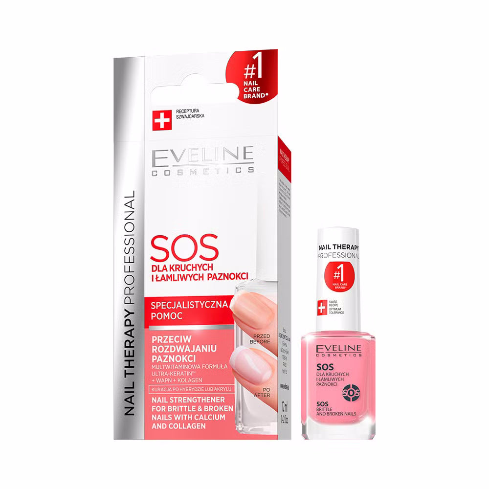 Eveline Cosmetics - Sos odżywka wzmacniająca z wapniem i kolagenem