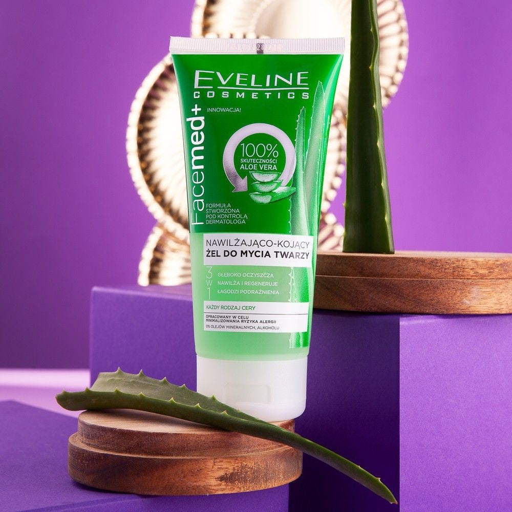 Eveline Cosmetics - Nawilżająco-kojący żel do mycia twarzy - 2