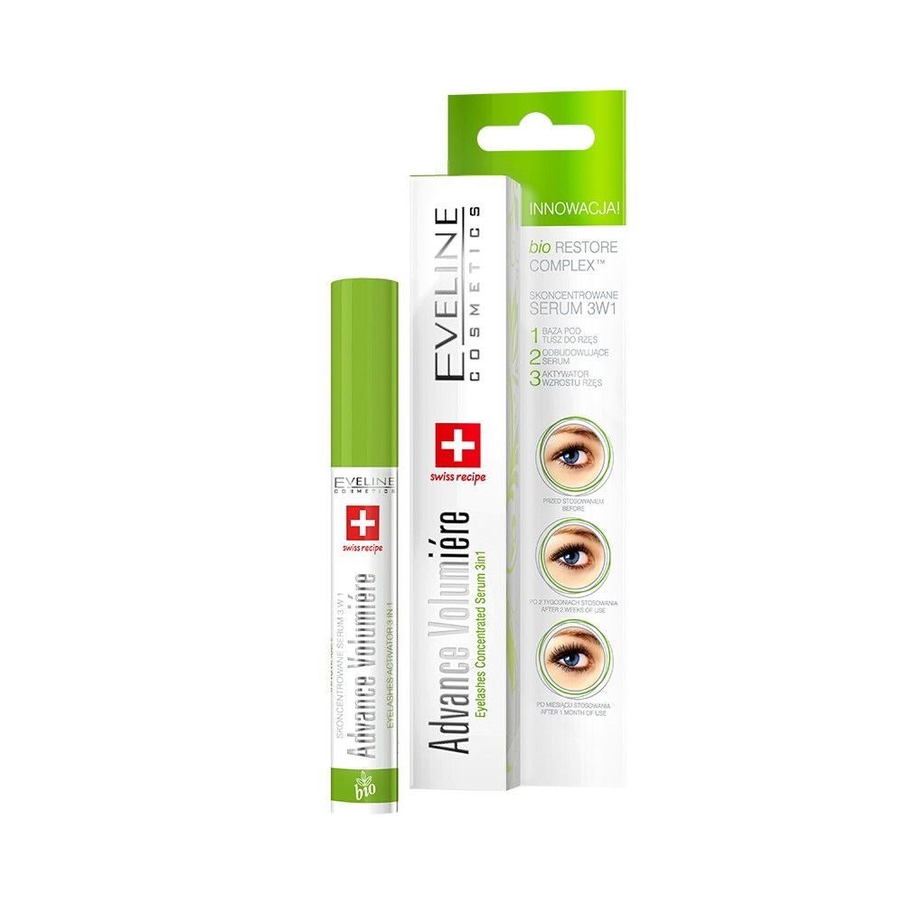 Eveline Cosmetics - Skoncentrowane serum do rzęs odżywiająco-stymulujące wzrost rzęs 3w1