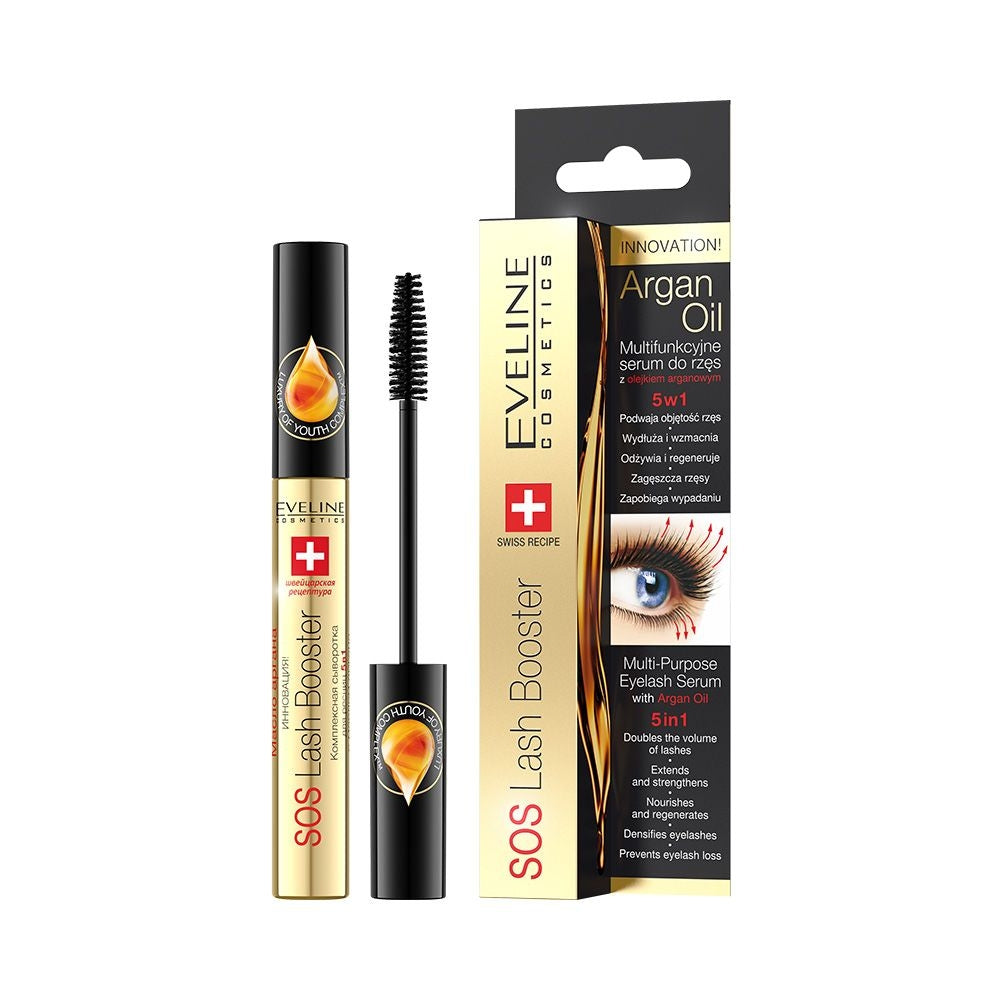 Eveline Cosmetics - Multifunkcyjne serum do rzęs z olejkiem arganowym 5w1