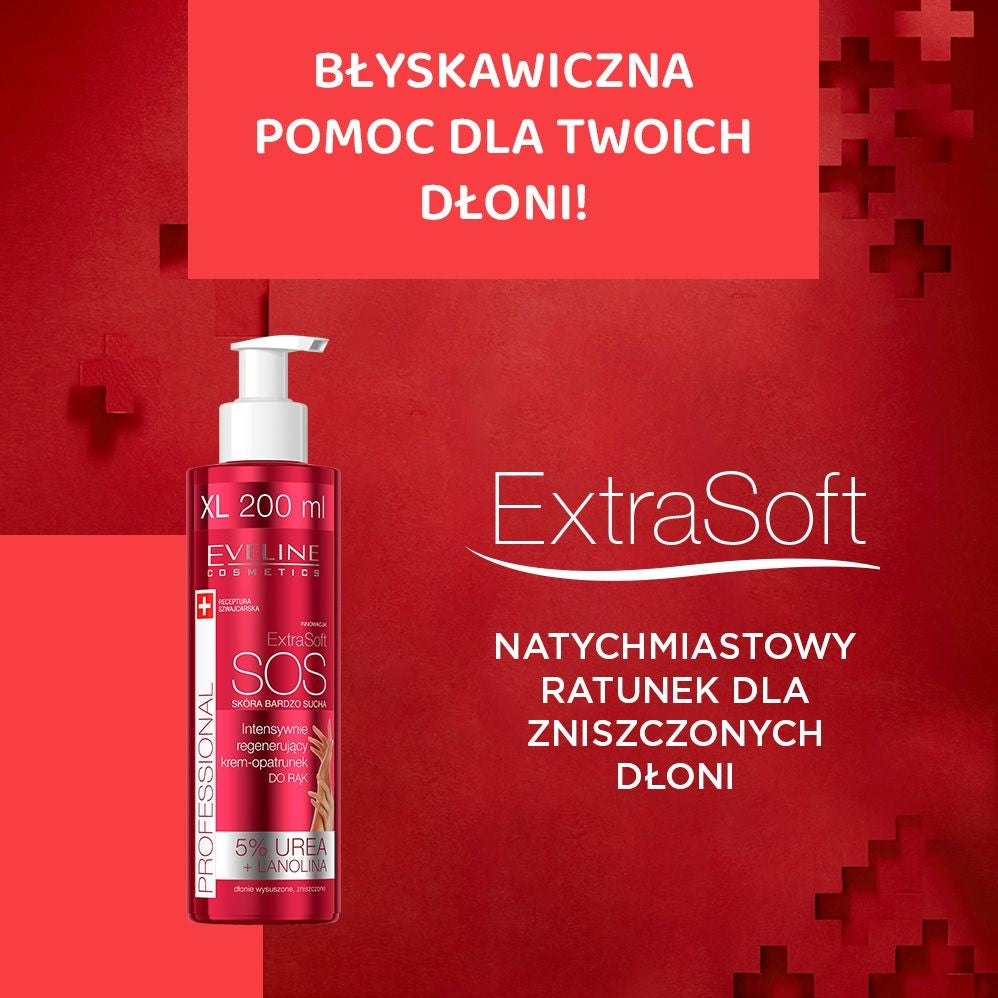 Eveline Cosmetics - Extra soft sos intensywnie regenerujący krem-opatrunek do rąk - 2