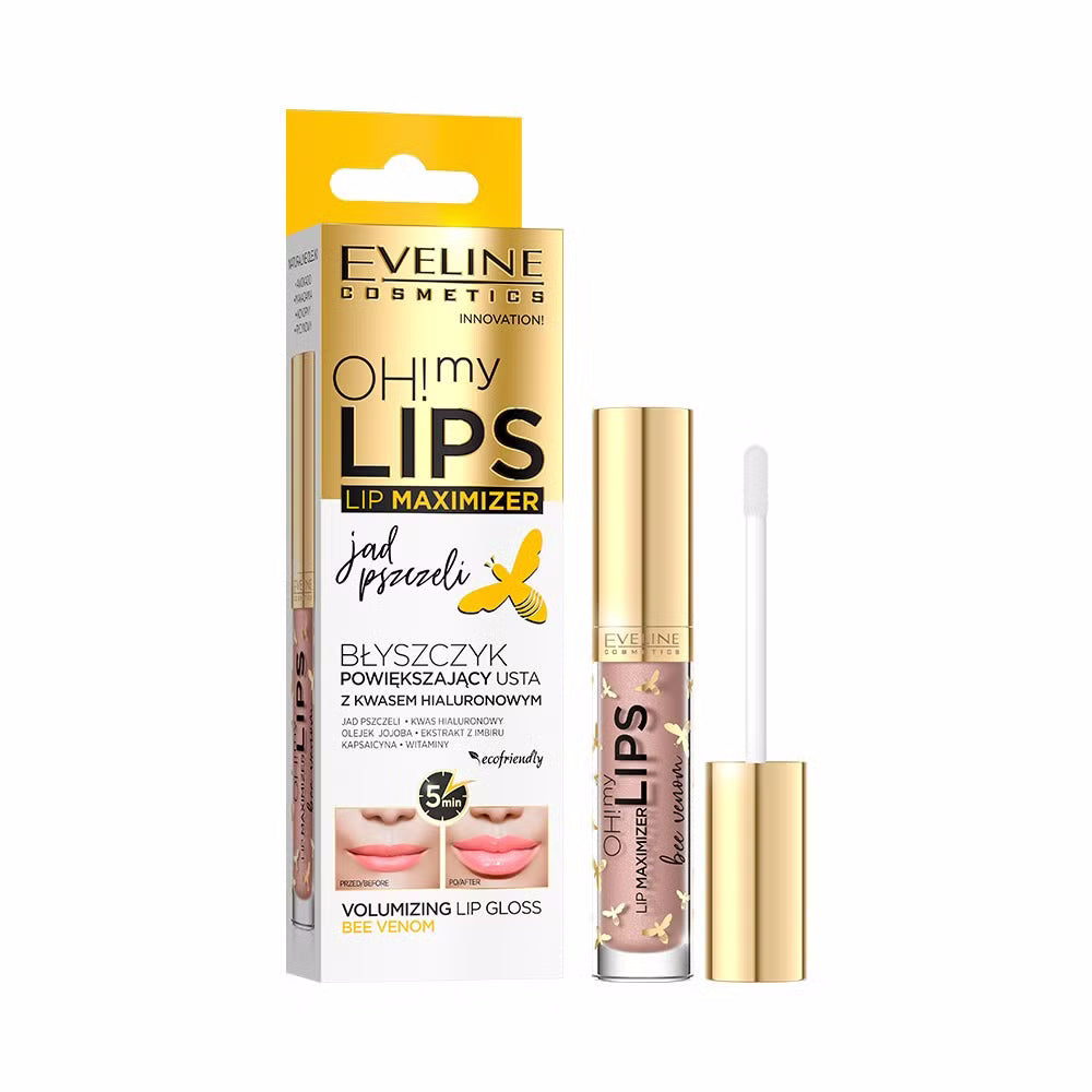 Eveline Cosmetics - Błyszczyk powiększający usta z kwasem hialuronowym jadem pszczelim