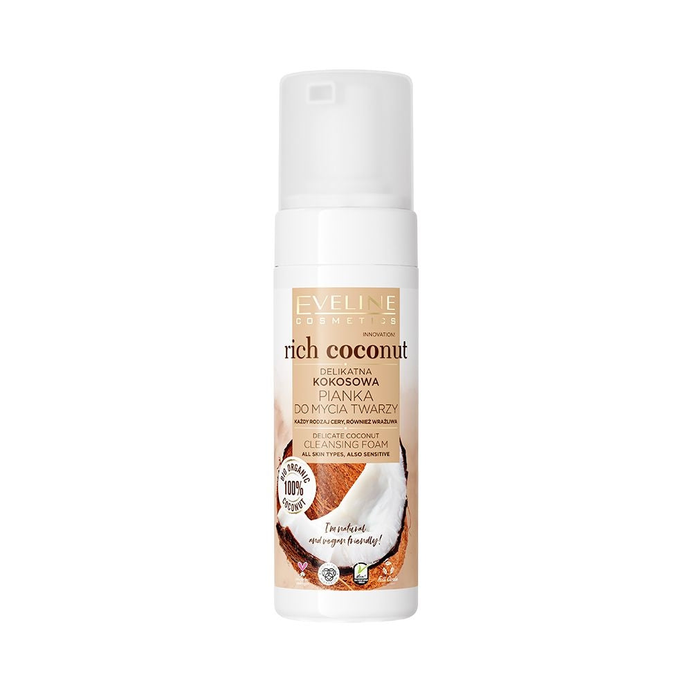 Eveline Cosmetics - Delikatna kokosowa pianka do mycia twarzy