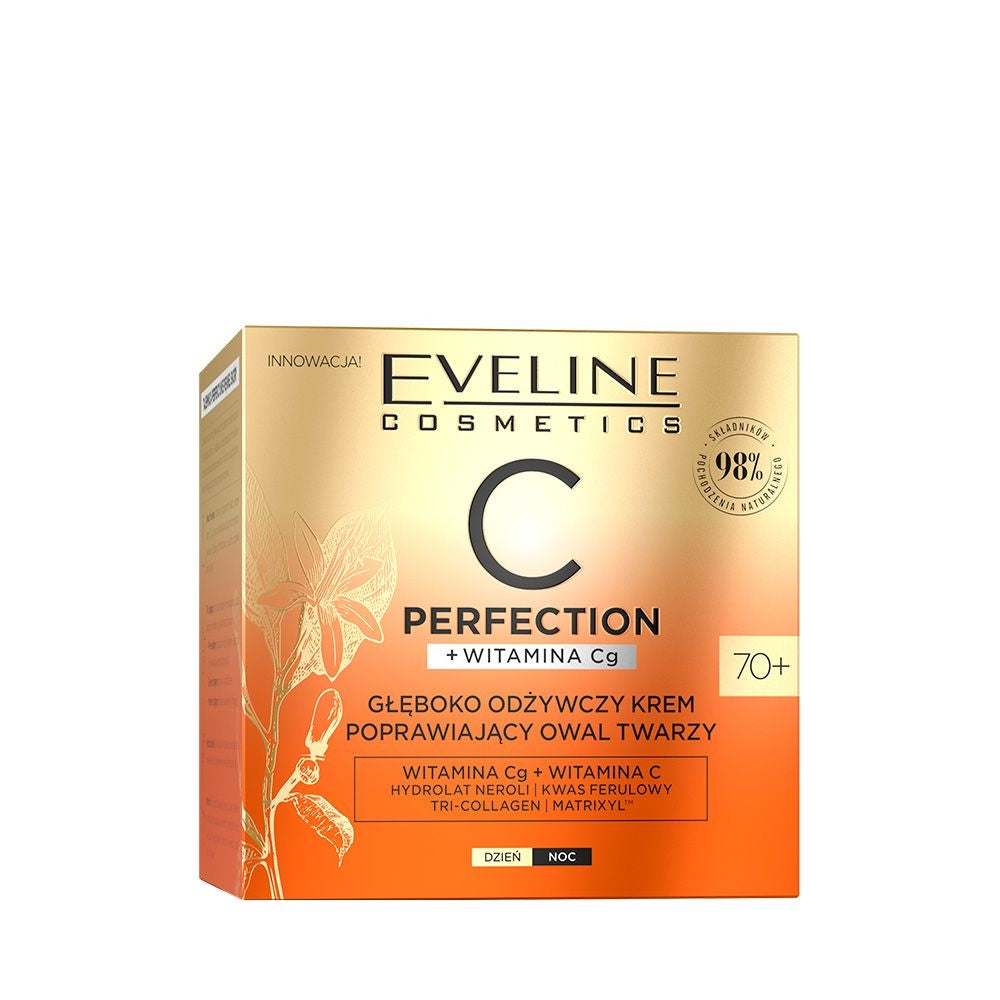 Eveline Cosmetics - Głęboko odżywczy krem poprawiający owal twarzy 70+