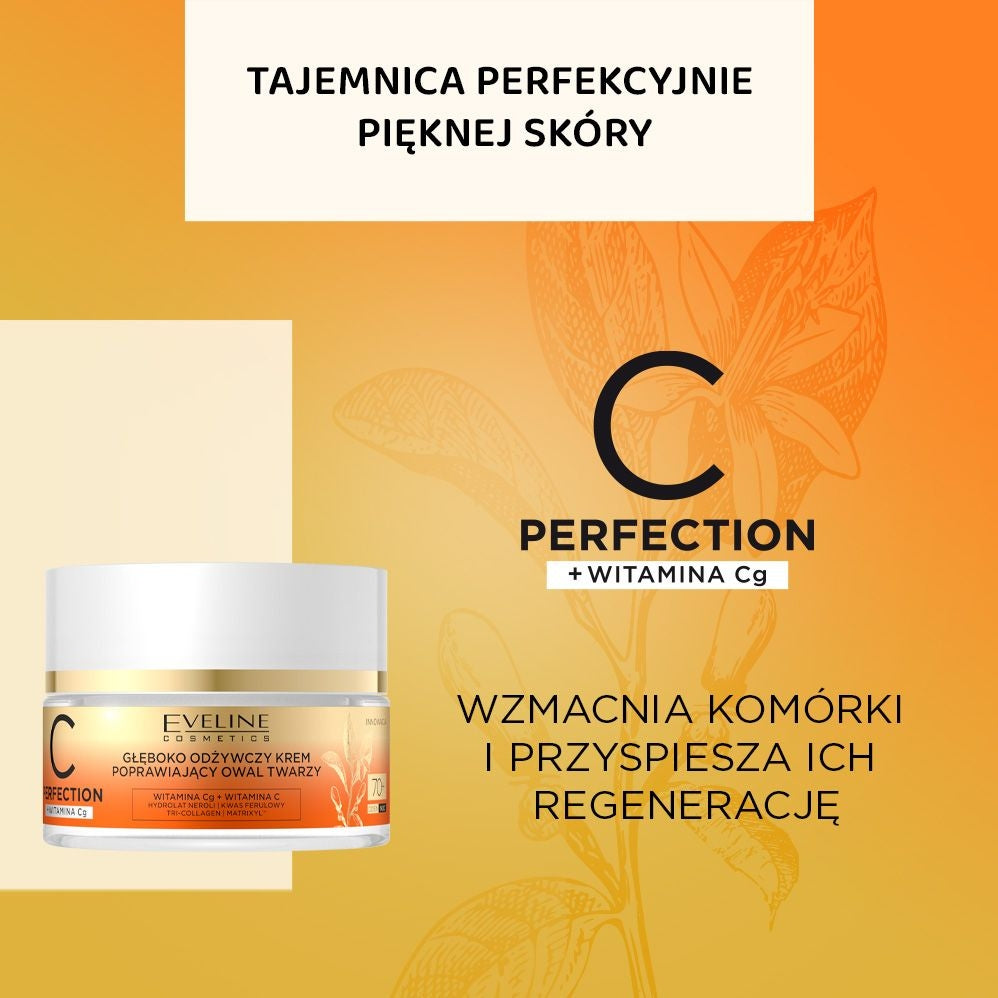 Eveline Cosmetics - Głęboko odżywczy krem poprawiający owal twarzy 70+ - 2